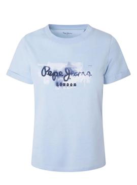 T-Shirt Pepe Jeans Goldie Azul para Mulher