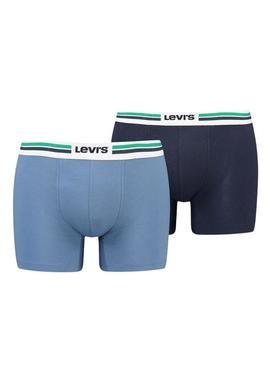 Cuecas Levis Placed Azul para Homem