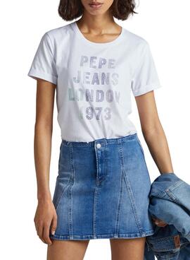 T-Shirt Pepe Jeans Agnes Branco para Mulher