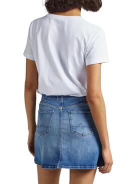 T-Shirt Pepe Jeans Agnes Branco para Mulher