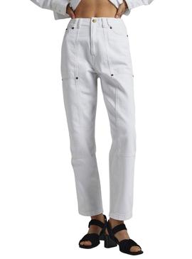 Calças Jeans Pepe Jeans Willow Branco Mulher