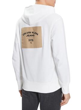 Sweat Calvin Klein Curve Graphic Branco Homem