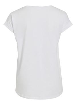 T-Shirt Vila Dreamers Branco para Mulher