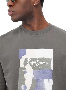 Sweat Pepe Jeans Oldwive Cinza para Homem