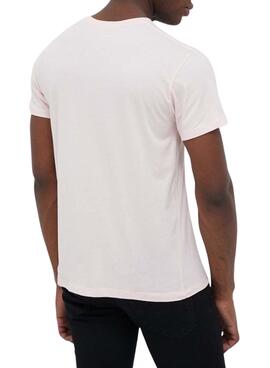 T-Shirt Pepe Jeans Eggo Rosa para Homem