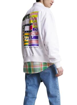 Sweat Tommy Jeans Luxo Branco para Homem