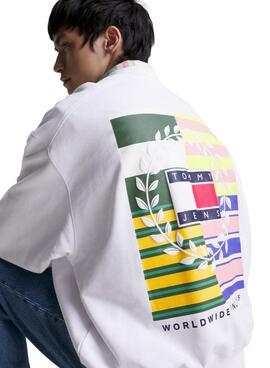 Sweat Tommy Jeans Luxo Branco para Homem