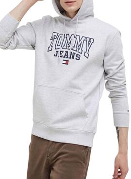 Sweat Tommy Jeans Entry Cinza para Homem