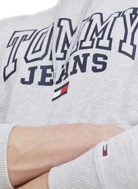 Sweat Tommy Jeans Entry Cinza para Homem