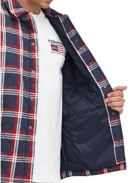 Overshirt Tommy Jeans Padded Azul Marinho para Homem