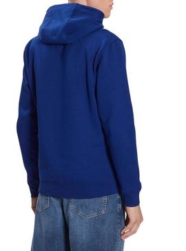 Sweat Tommy Jeans Fleece Azul para Homem