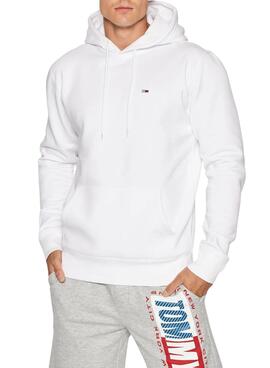 Sweat Tommy Jeans Fleece Branco para Homem