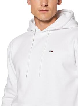 Sweat Tommy Jeans Fleece Branco para Homem