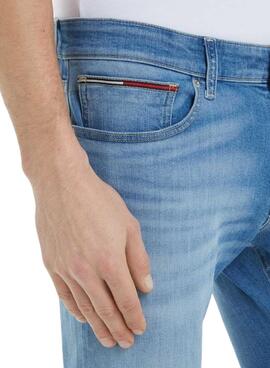 Calças Jeans Tommy Jeans Scanton Azul Claro