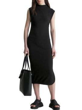 Vestido Calvin Klein Mock Preto para Mulher