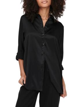 Camisa Only Vitória Preto para Mulher