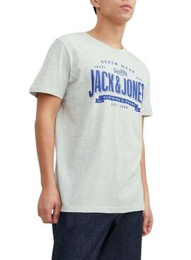 T-Shirt Jack & Jones Logo Branco para Homem