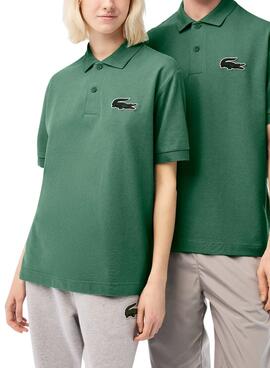 Polo Lacoste Loose Verde para Homem e Mulher