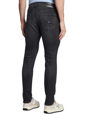 Calças Jeans Tommy Jeans Scanton Slim Preto