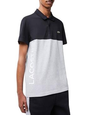 Polo Lacoste Split Azul Marinho para Homem