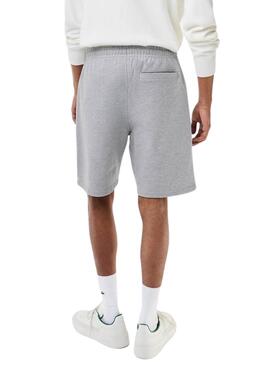 Bermuda Moletom Lacoste Cinza para Homem