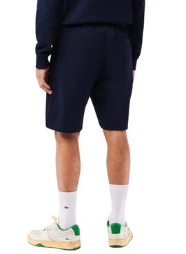 Bermuda Lacoste Felpa Azul Marinho para Homem
