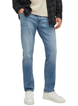 Calças Jack & Jones Clark Original Azul Homem