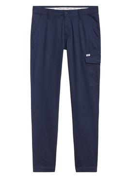 Calças Tommy Jeans Scanton Azul Marinho para Homem
