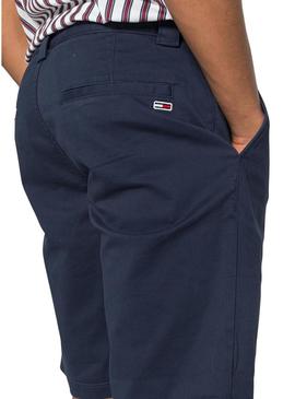 Bermuda Tommy Jeans Scanton Chino Azul Marinho Homem