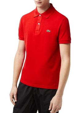 Polo Lacoste Basico Vermelho Homem