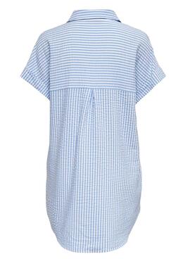 Camisa Only Fenna Listas Azul para Mulher