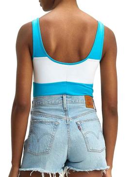 Body Levis Colorblock Azul Mulher