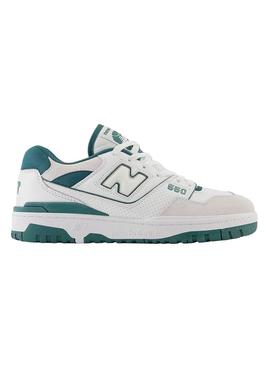 Sapatilhas New Balance BB550 Branco Verde Mulher