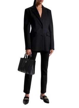 Bolsa Tommy Hilfiger Tonal Stripe Small Preto