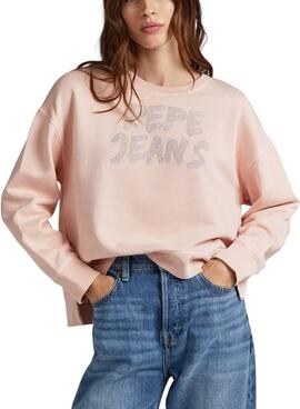 Sweat Pepe Jeans Bailey Rosa para Mulher