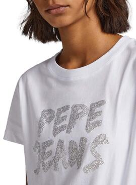 T-Shirt Pepe Jeans Bria Branco para Mulher