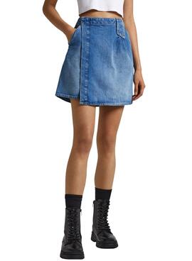 Saia Denim Pepe Jeans Evy para Mulher