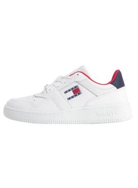 Sapatilhas Tommy Jeans Retro Basket Branco Mulher