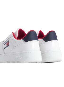 Sapatilhas Tommy Jeans Retro Basket Branco Mulher