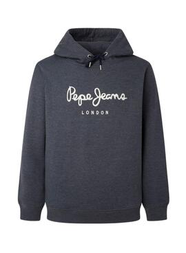 Sweat Pepe Jeans Novo Hoodie Azul Homem