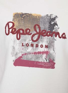 Sweat Pepe Jeans Melbourne Branco para Homem