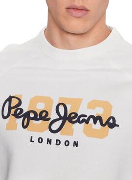 Sweat Pepe Jeans Meier Branco para Homem