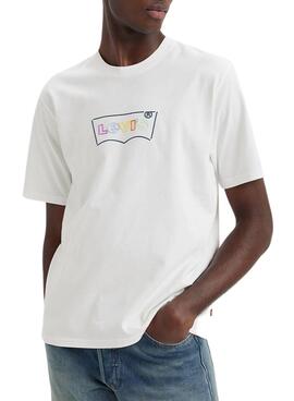 T-Shirt Levis Relaxed Fit Branco para Homem