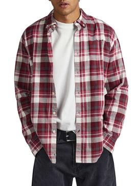 Camisa Pepe Jeans Cressing Vermelho para Homem