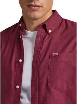 Camisa Pepe Jeans Fábio Vermelho para Homem