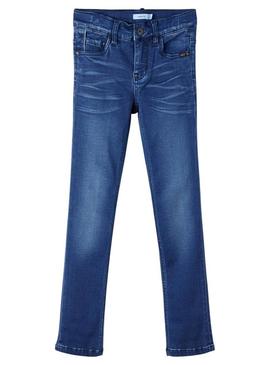 Calças Name It Theo Slim 1507 Denim Azul Menino