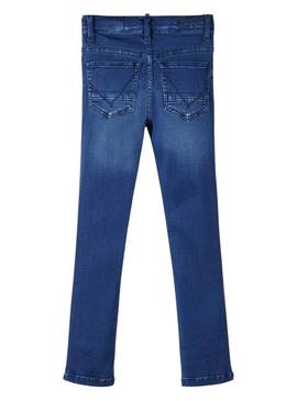 Calças Name It Theo Slim 1507 Denim Azul Menino