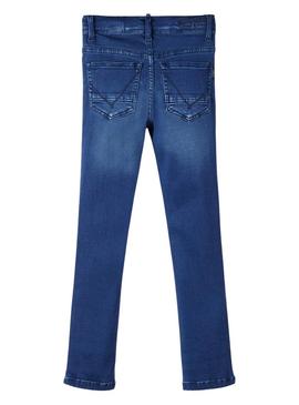 Calças Name It Theo Slim 1507 Denim Azul Menino