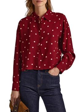 Camisa Pepe Jeans Gabesa Bordeaux para Mulher