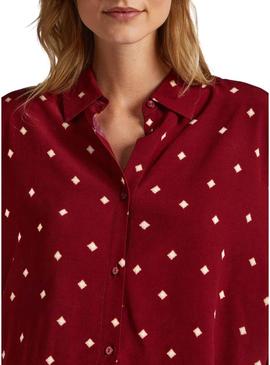 Camisa Pepe Jeans Gabesa Bordeaux para Mulher